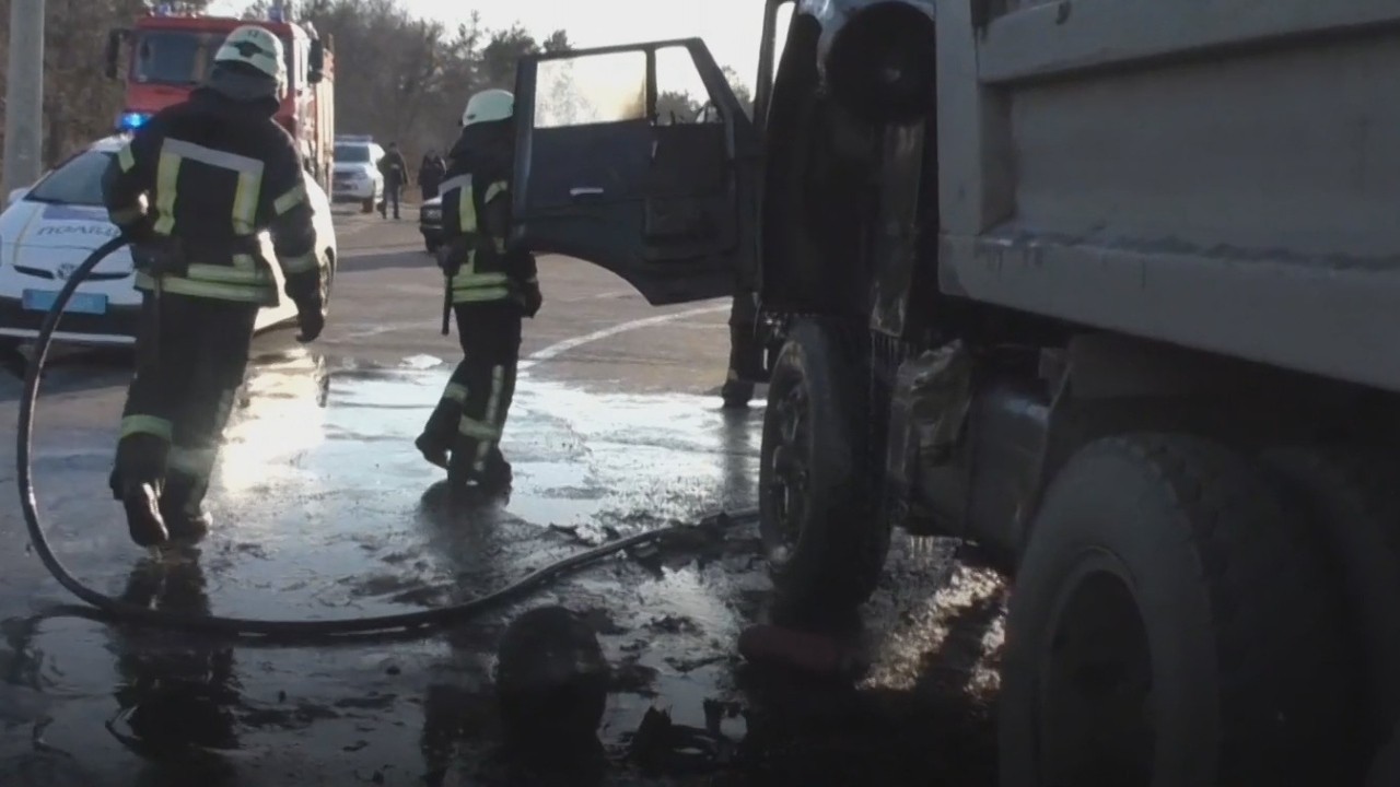 У Сєвєродонецьку рятувальники загасили пожежу в кабіні вантажівки «КАМАЗ»